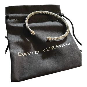 David Yurman Silver Twisted Bracelet 4mm